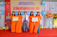 Trường mầm non Vĩnh Hoà tổ chức Lễ tổng kết năm học 2022-2023 và đón nhận Bằng chuẩn quốc gia mức độ 1 - Kiểm định chất lượng giáo dục cấp độ 2.