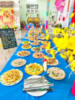 Tiệc buffet Tết 2026 của các bé trường MN Vĩnh Hoà