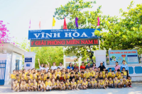 Trường Mầm Non Vĩnh Hoà tổ chức cho các bé 5-6tuổi tham quan trường Tiểu học Vĩnh Hoà 1