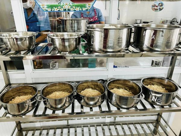 Trường MN Vĩnh Hoà đón đoàn kiểm tra Liên ngành về công tác đảm bảo an toàn thực phẩm