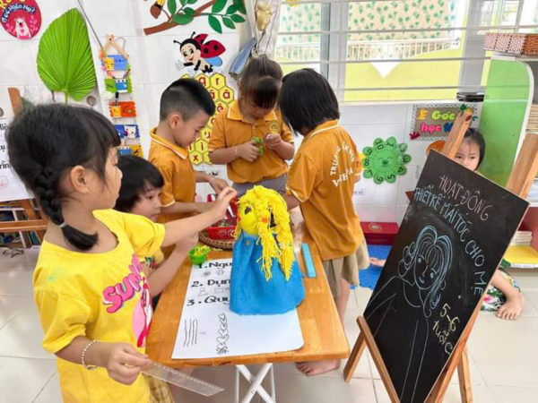 Đón đoàn kiểm tra của Phòng GD&ĐT về công tác nuôi dưỡng, chăm sóc, giáo dục và công tác Quản trị