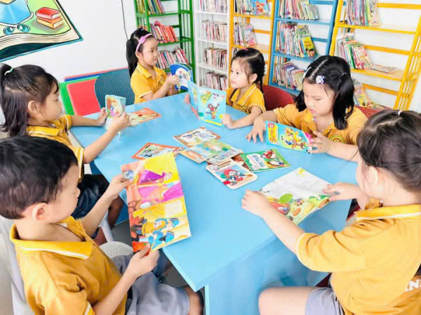 Khối MG 5-6 tuổi tham quan Trường Tiểu học Vĩnh Hoà 1- Nha Trang