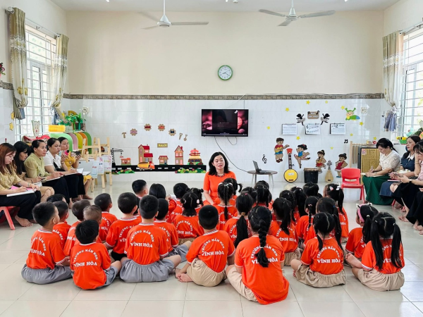 Cụm chuyên môn Mầm non 2 – phường Bắc Nha Trang tổ chức Sinh hoạt chuyên môn năm học 2025–2026 tại Trường MN Vĩnh Hoà