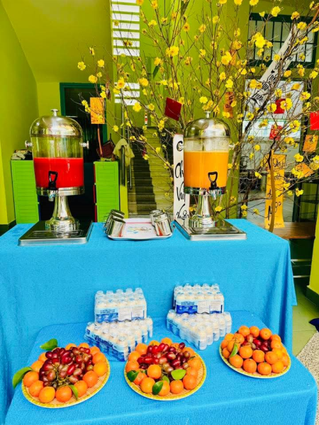 Tiệc buffet Tết 2026 của các bé trường MN Vĩnh Hoà